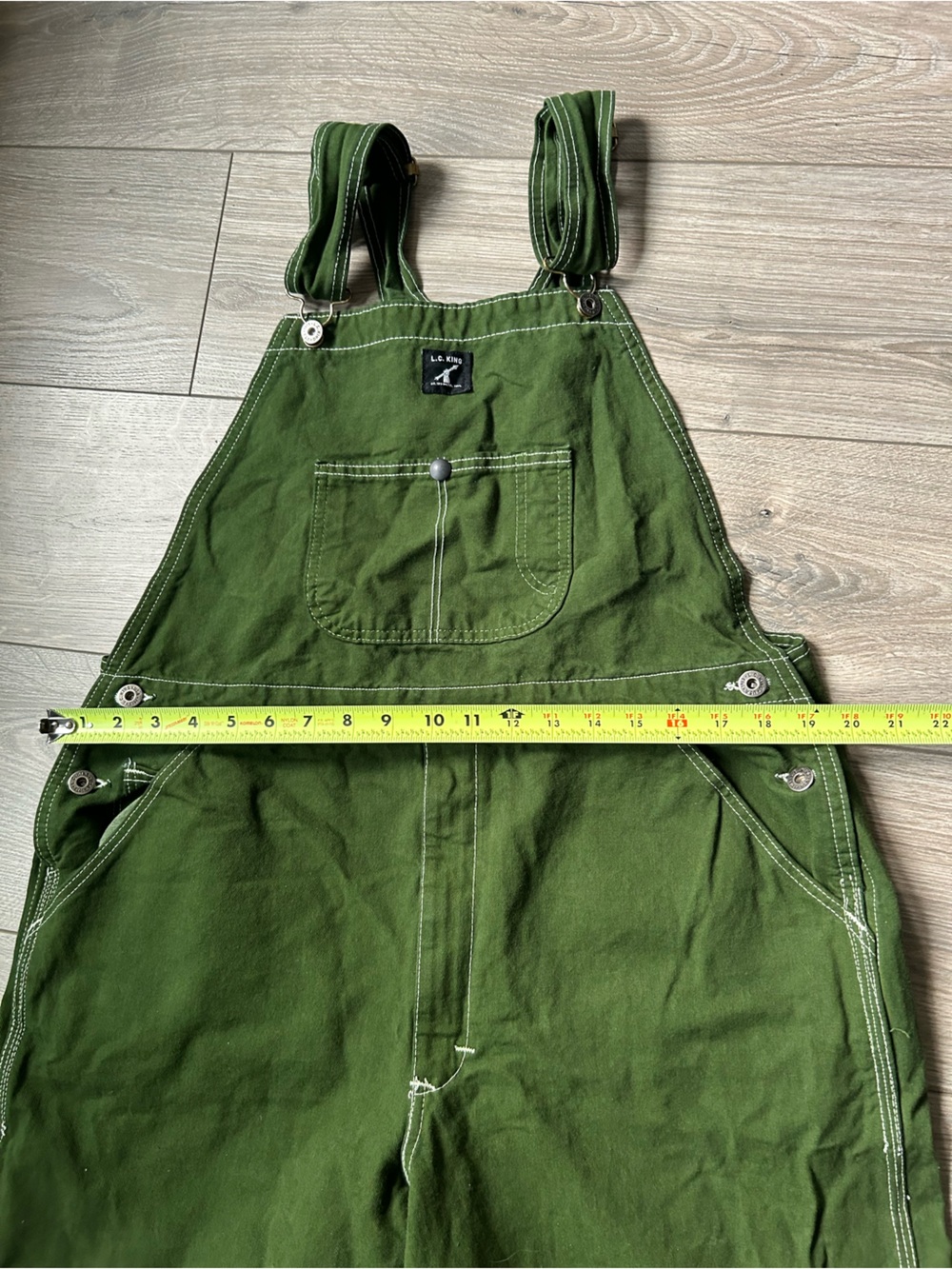 L.C. King Overalls Green Size 36 - Picture 6 of 13